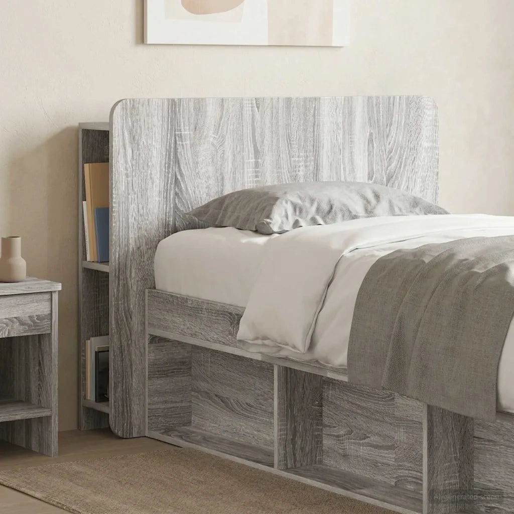 Testata del letto Grigio Sonoma Legno ingegnerizzato