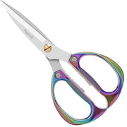 Serra per fiori e prunatura, lama retta, serra per rose, serra per erba, serra per erbe e serra per bonsai, acciaio inox premium rinforzato, serra per occhi di frutta, fiori e verdura (arcobaleno)