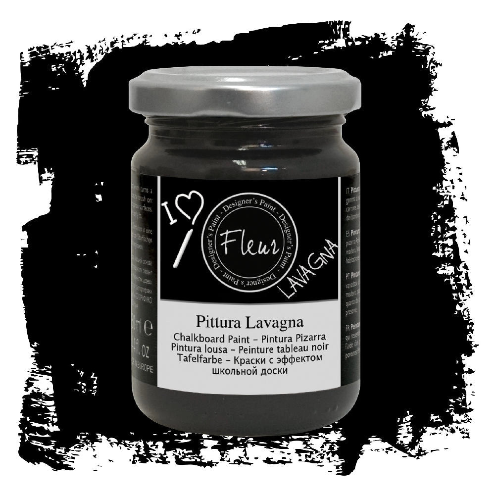 Pittura Effetto Lavagna Fleur per Gessetti Lavabile Colore: Nero, Formato: 330 ml