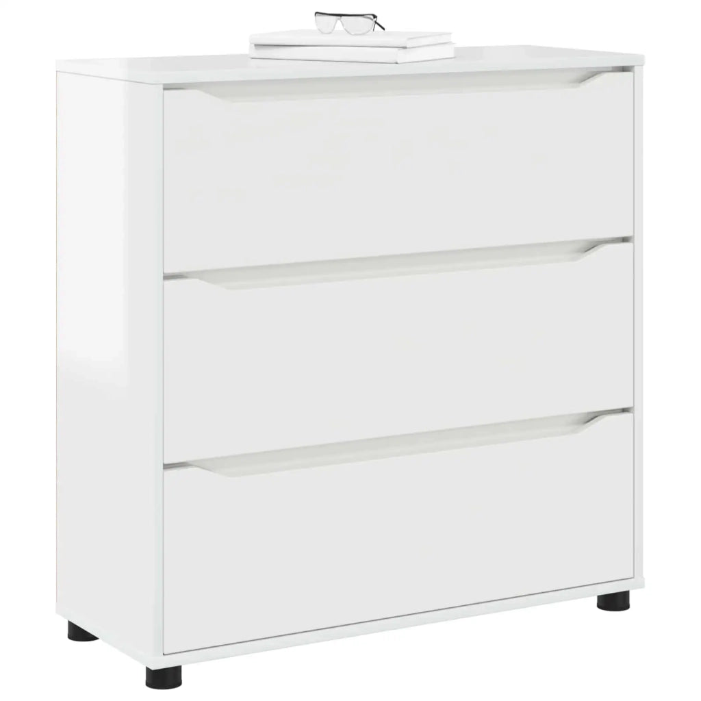 Armadio Bianco Lucido 80 x 31 x 81 cm Legno multistrato 888851