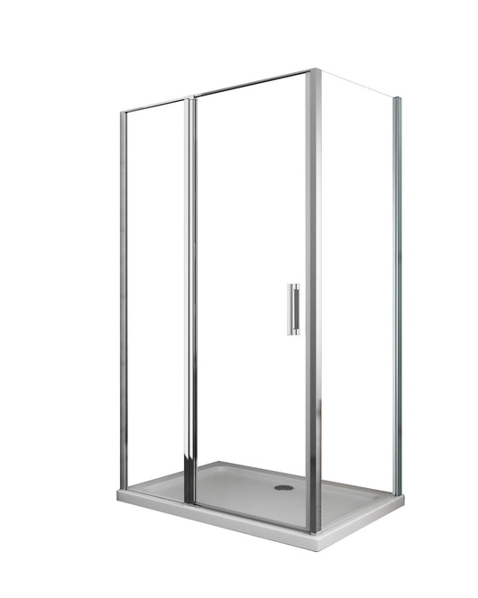 Box Doccia angolare 90x120 cm 1 anta Battente in Cristallo trasparente 6mm H190 Best