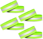 Pulsabili cinture riflettenti - 8 pezzi - 4x35cm cinture di sicurezza per corsa - cinture riflettenti con alta visibilità per biciclette e piedi - adesivi riflettenti autoadesivi - ideali per attività sportive notturne e passeggiate con il cane
