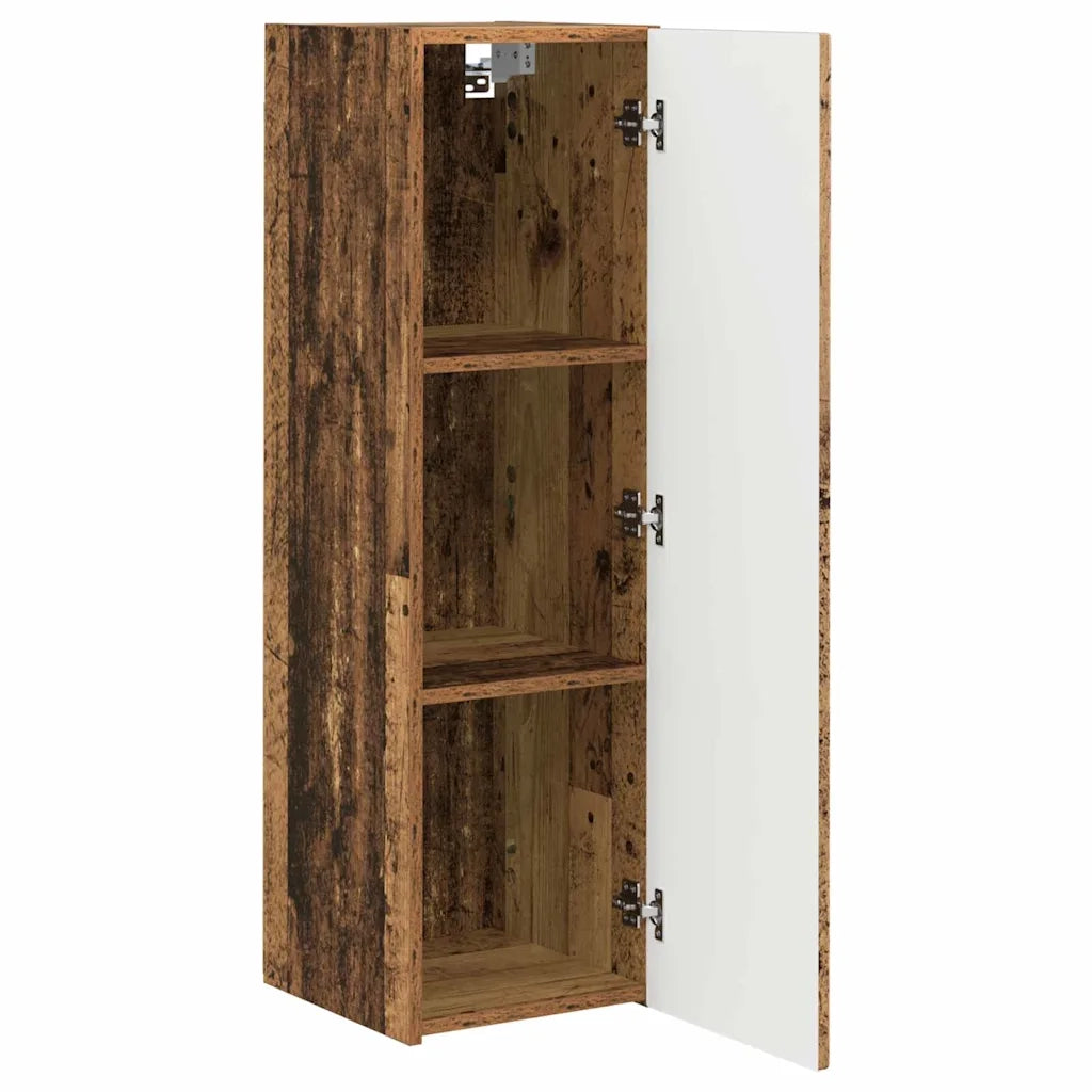 Mobile TV da parete 2 pz-Set di 2 Mobile TV a Muro-Credenza TV Legno vecchio 30 x 31 x 100 cm