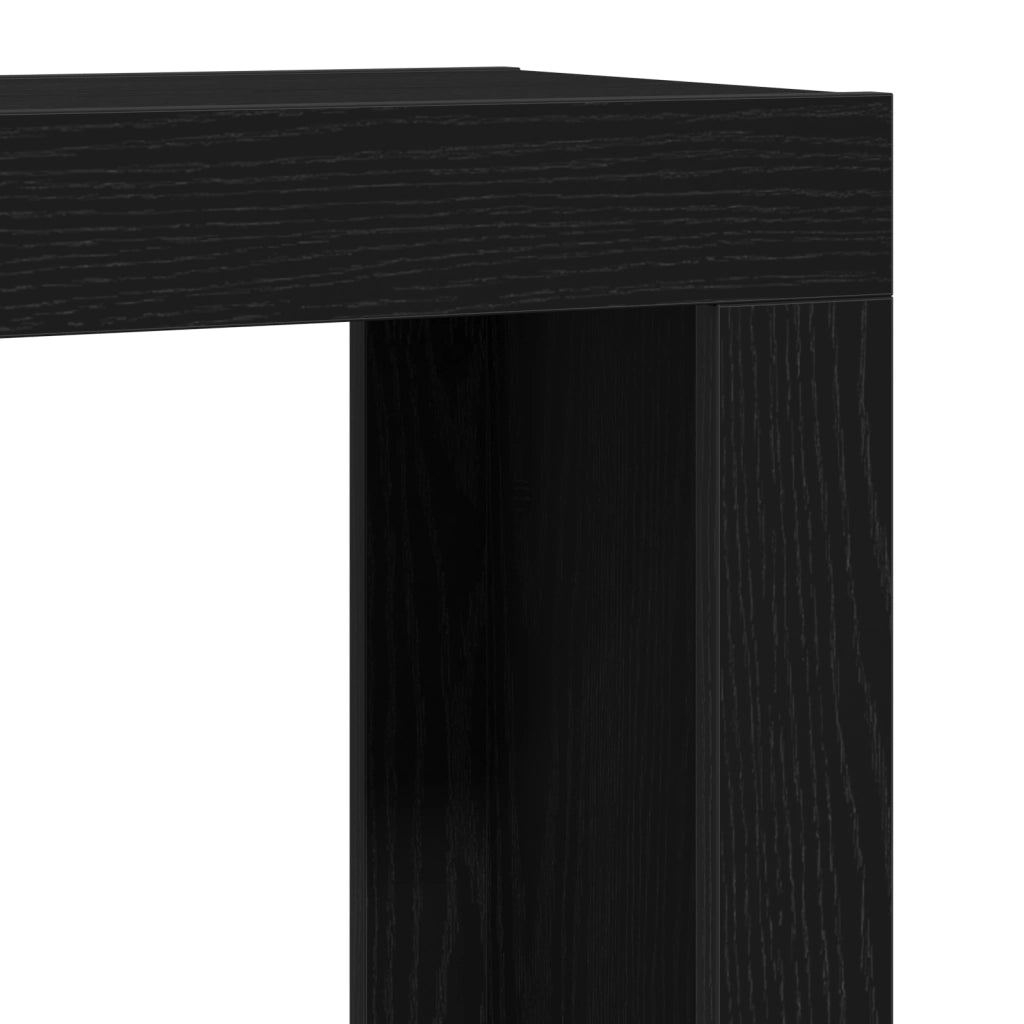 Set di 3 tavolini da caffÃ¨ impilabili in legno nero