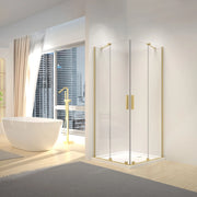 Cabina Doccia Rea Montana Double Gold Brush 90x90