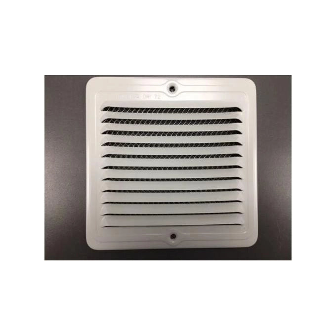 Griglie Aerazione Alu con Rete Bianca Verniciata mm.150x150