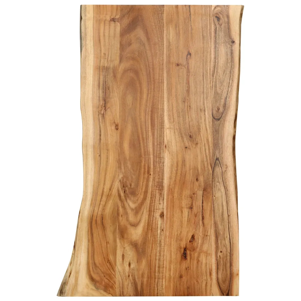 Piano del Tavolo in Legno Massello di Acacia 100x(50-60)x2,5 cmcod mxl 72978