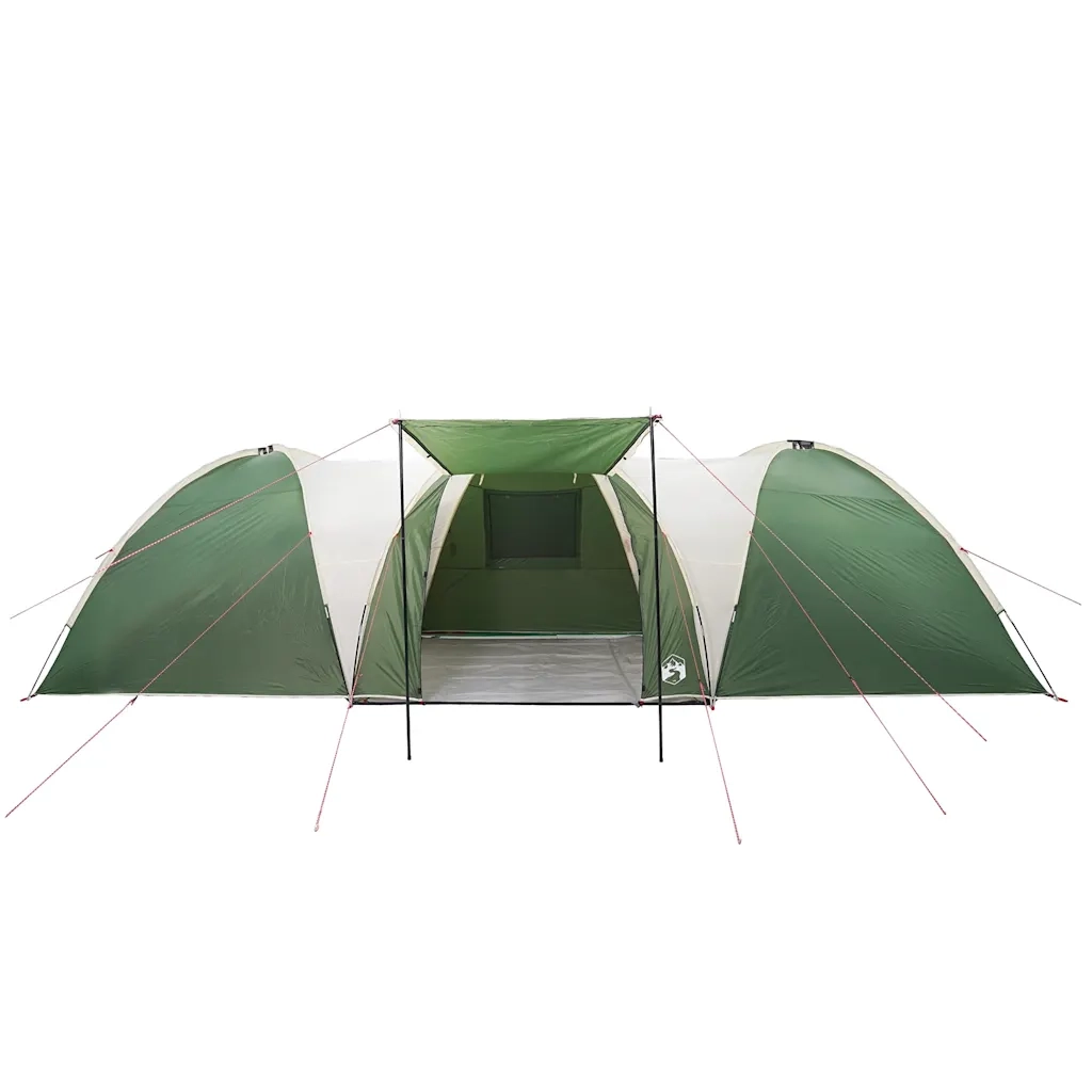 Tenda da Campeggio a Cupola per 8 Persone-Tenda per Escursionismo Verde Impermeabile