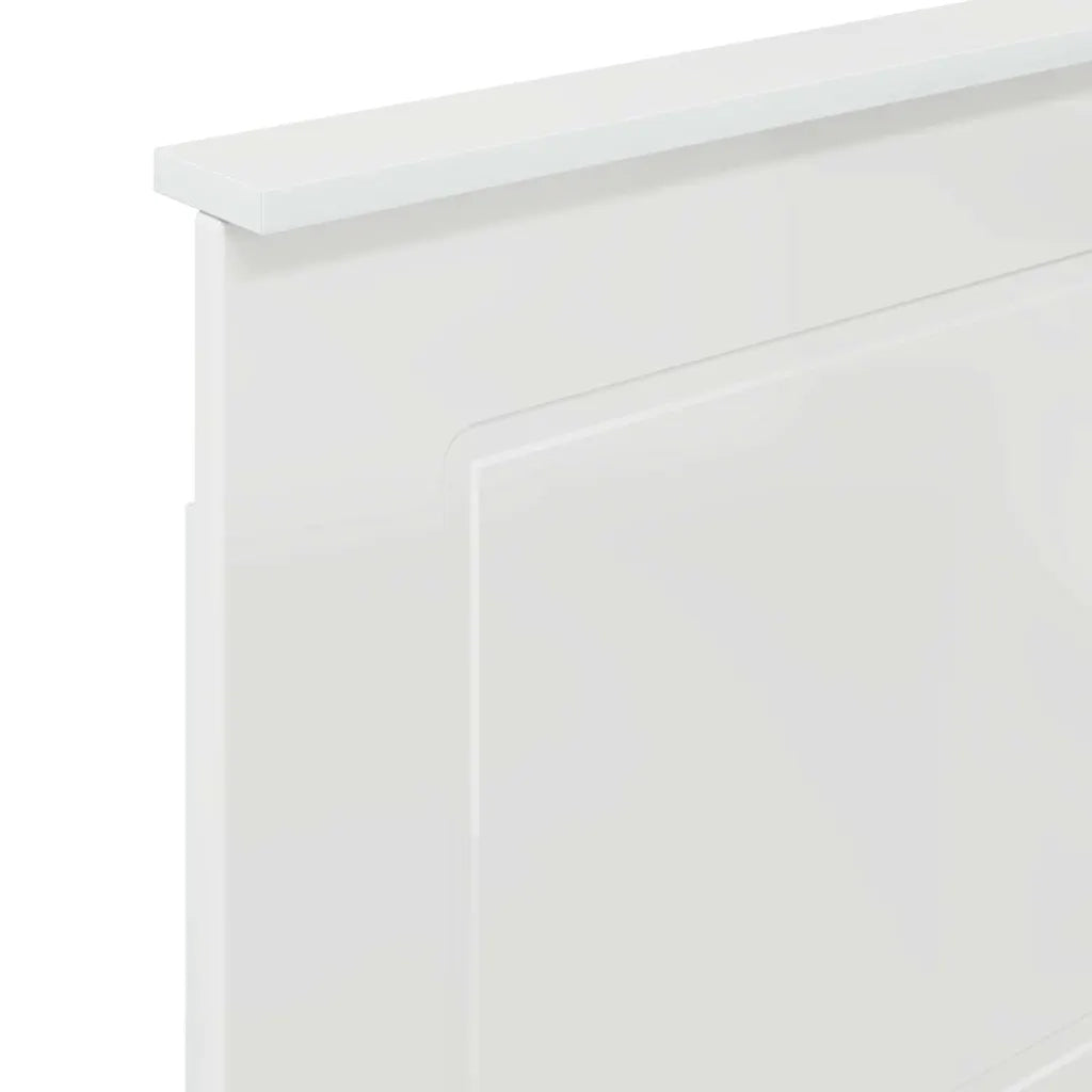 Testiera-Testata-Testiera Decorativa Bianco Lucido 100 cm Legno multistrato 711163
