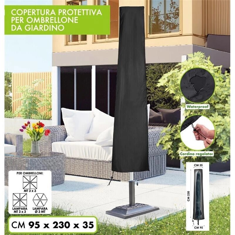 MA MAISON COPERTURA PROTETTIVA PER OMBRELLONE DA GIARIDNO 95X230X35 H WATERPROOF