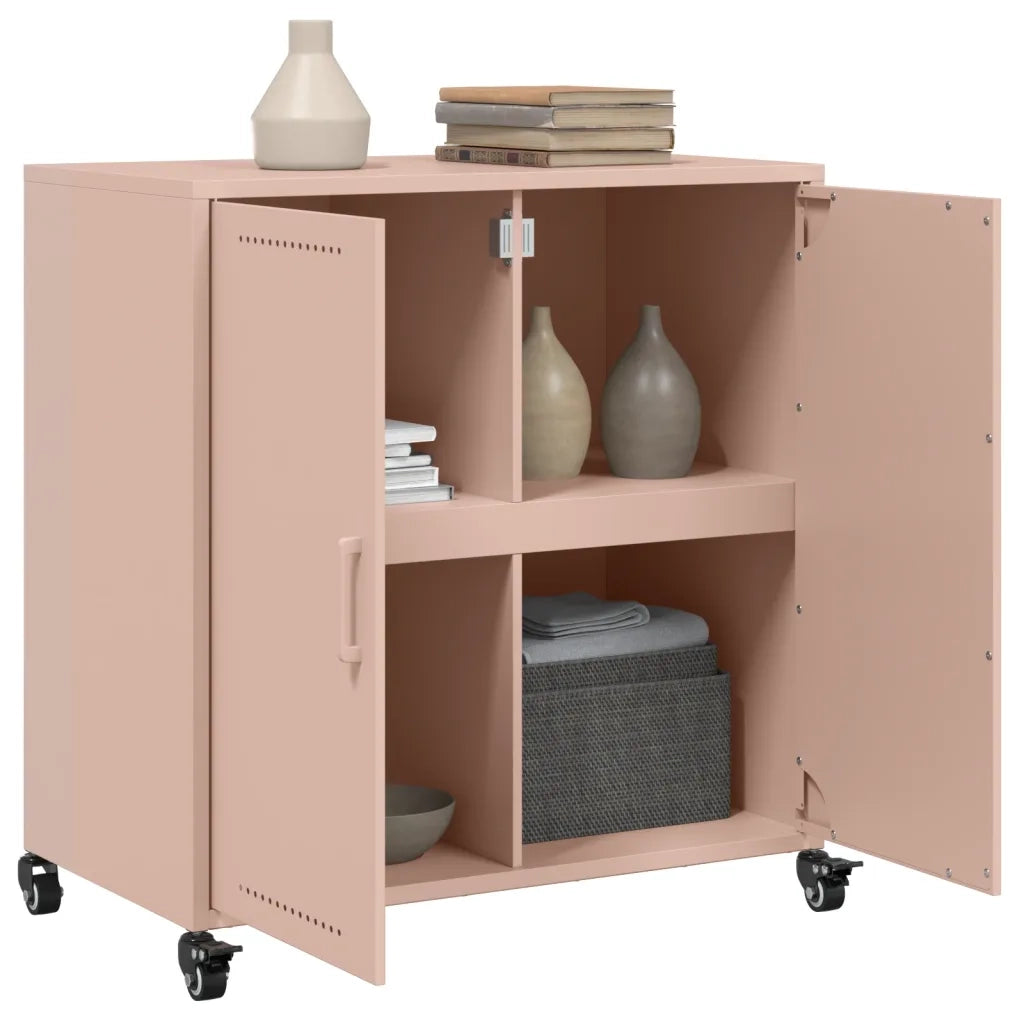 Credenza Rosa 68x39x72 cm in Acciaio 846657