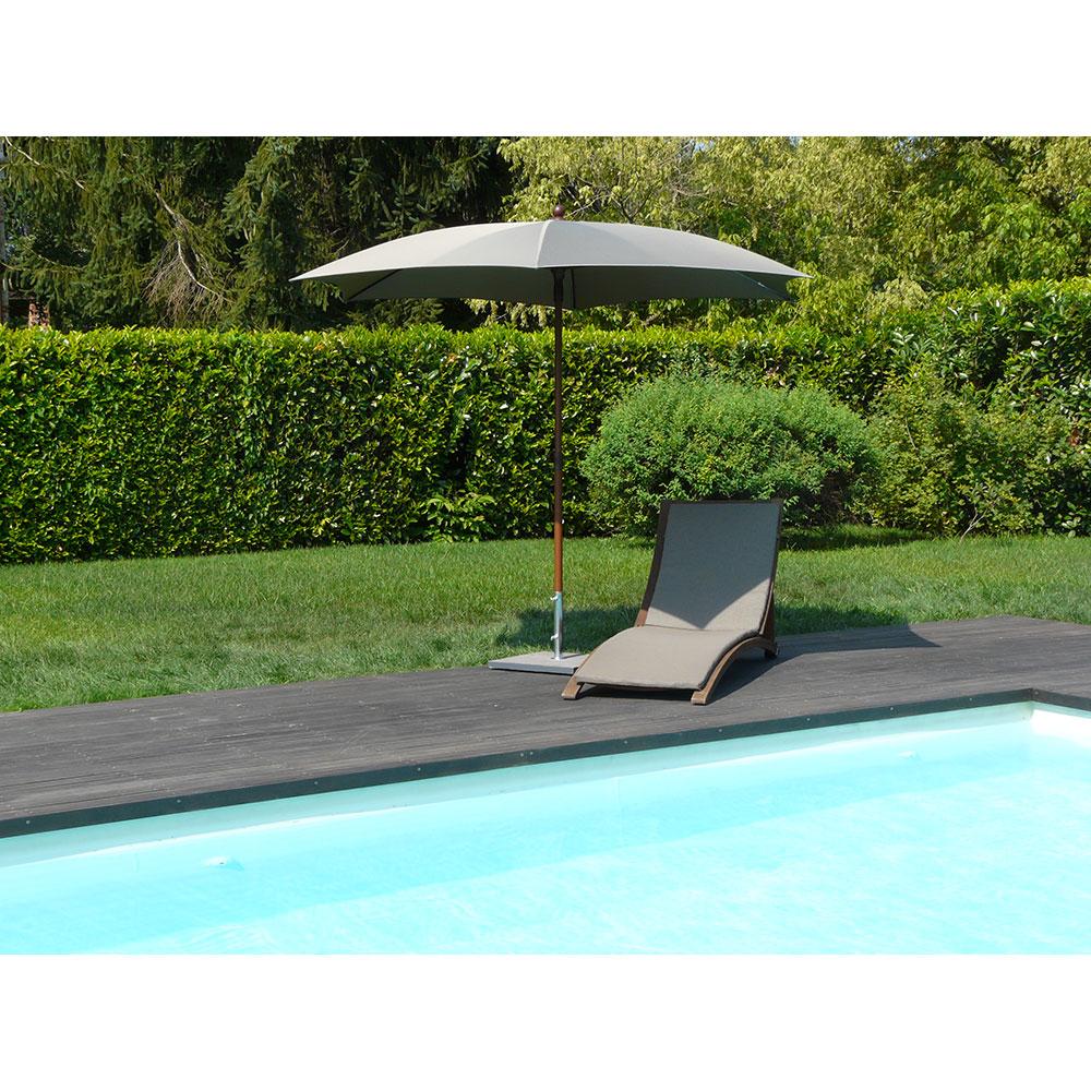 Ombrellone da Giardino Ø2,8 m Palo Ø35 mm in Alluminio Maffei Madera Tortora