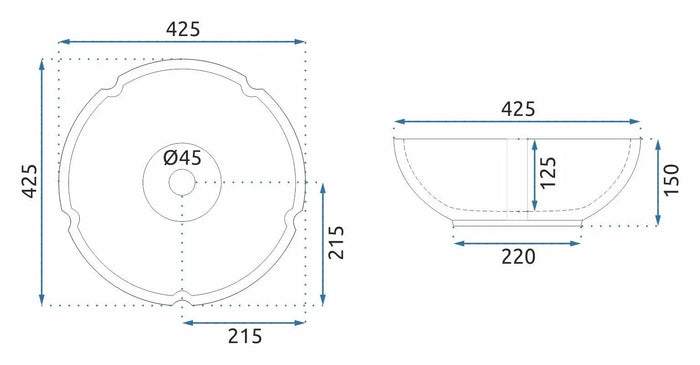 Lavabo Da Appoggio Rea Sevilla