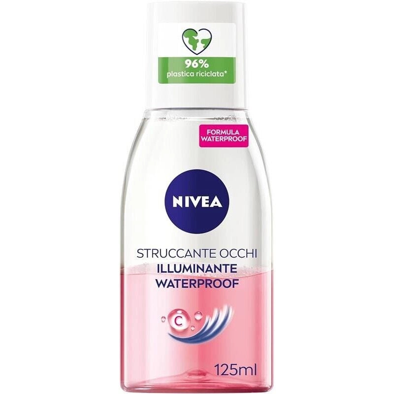NIVEA STRUCCANTE OCCHI BIFASICO 125 ML ARRICCHITO CON VITAMINA C COLORE ROSA
