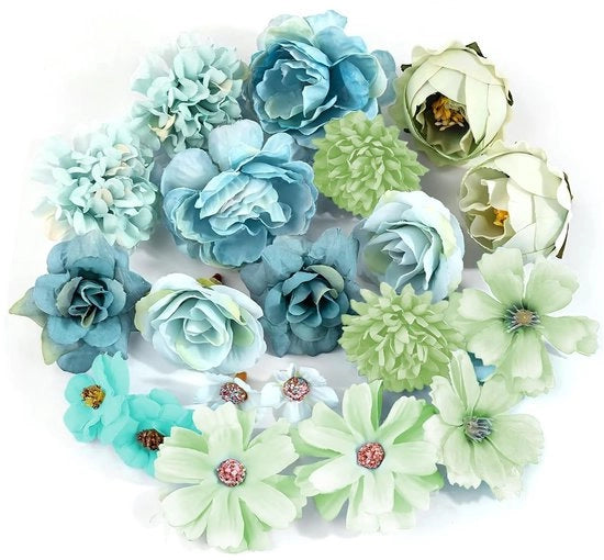 Fiori decorativi 20 pezzi - Bouquet di nozze - Decorazione di matrimonio - Decorazione da tavola - Decorazione di San Valentino - Fiori finti