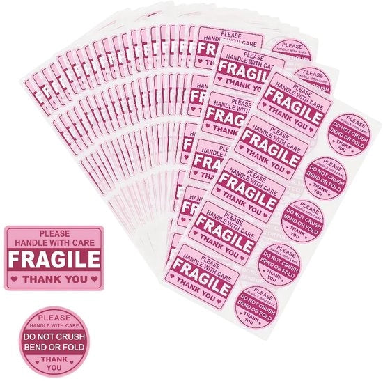 Etichette Staccabili 200 Pezzi - Avvertimento Rosso