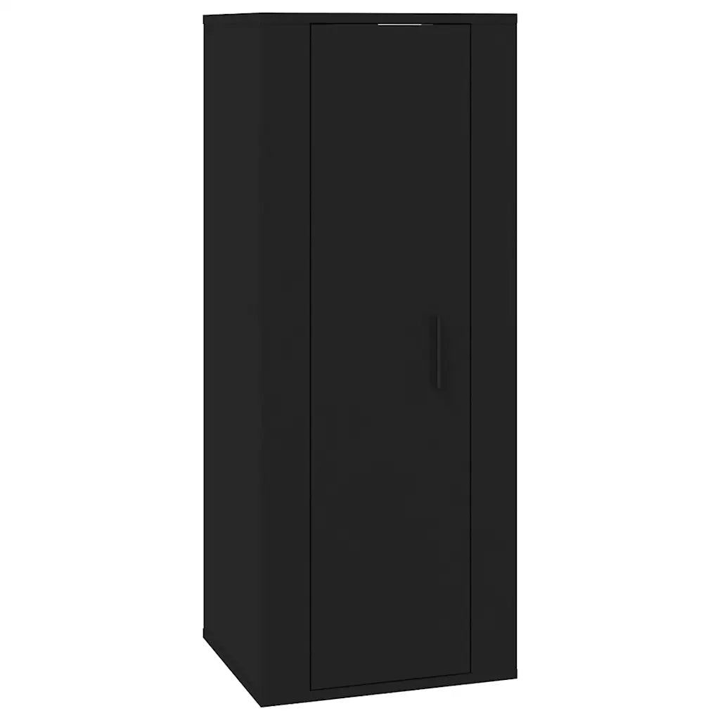 Mobile Porta TV a Parete-Mobile per TV-Credenza TV Nero 40x34,5x100 cm
