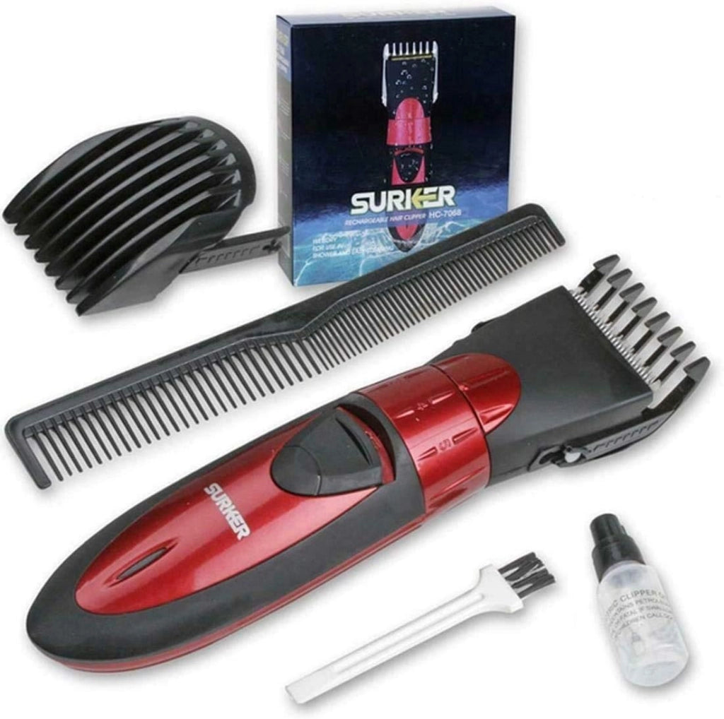 RASOIO PROFESSIONALE TAGLIACAPELLI RICARICABILE ACCIAIO SURKER HC-7068