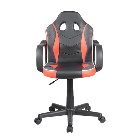 Assen - sedia gaming in pvc+pl e nylon nero e rosso