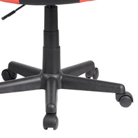 Assen - sedia gaming in pvc+pl e nylon nero e rosso