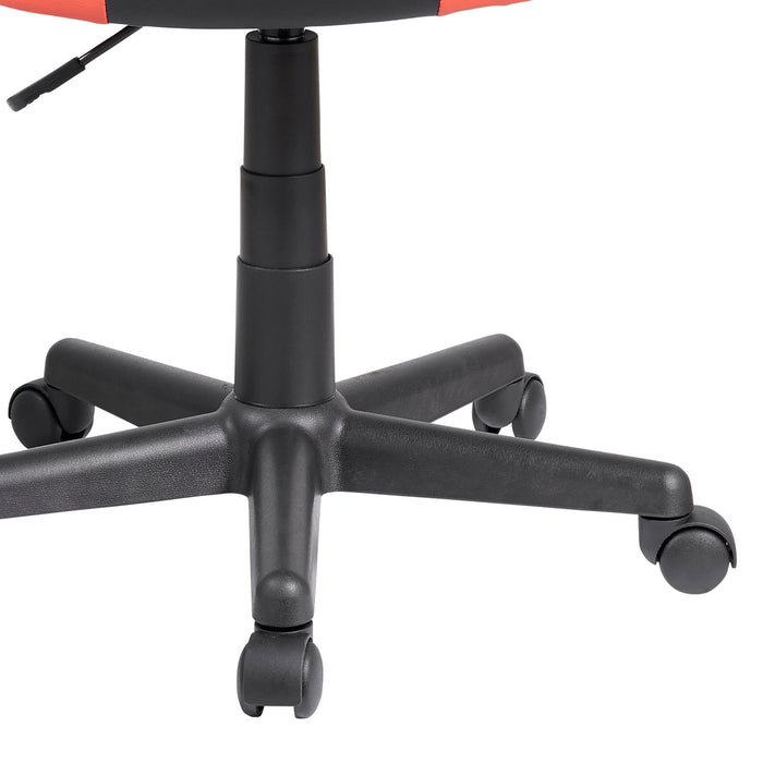 Assen - sedia gaming in pvc+pl e nylon nero e rosso