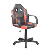 Assen - sedia gaming in pvc+pl e nylon nero e rosso