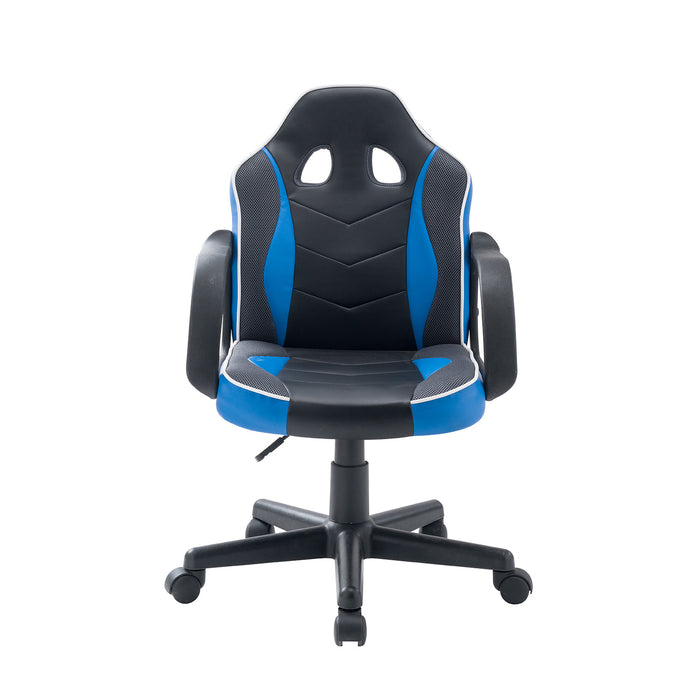 Assen - sedia gaming in pvc+pl e nylon nero e blu
