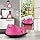 12V Auto Elettrica per Bambini con Telecomando, Autoscontro Elettrico con Luci LED Musica e Rotazione a 360°, Macchina Cavalcabile per Bambini 2-5 Anni (Rosa)