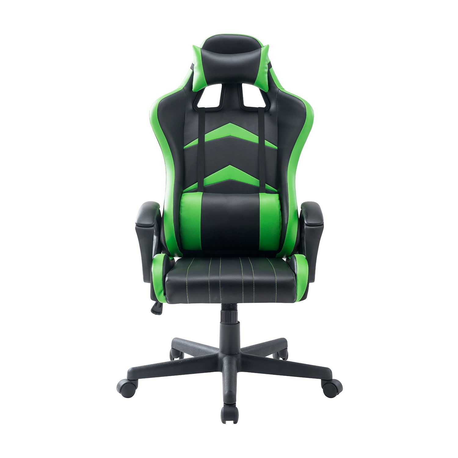 Jerez - sedia racing gaming in pvc e nylon nero e verde