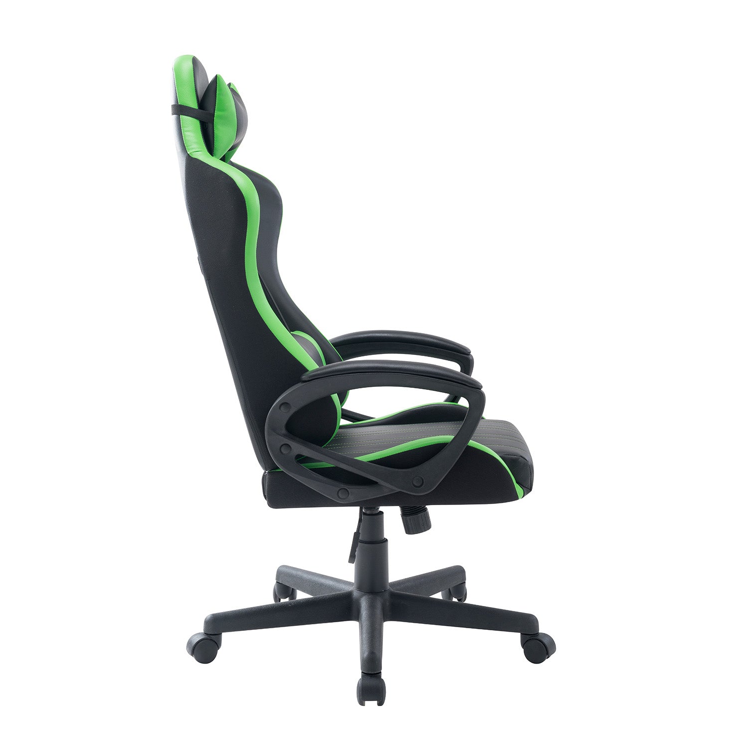 Jerez - sedia racing gaming in pvc e nylon nero e verde