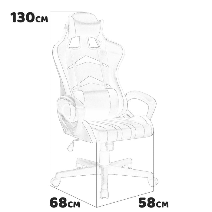 Jerez - sedia racing gaming in pvc e nylon nero e verde