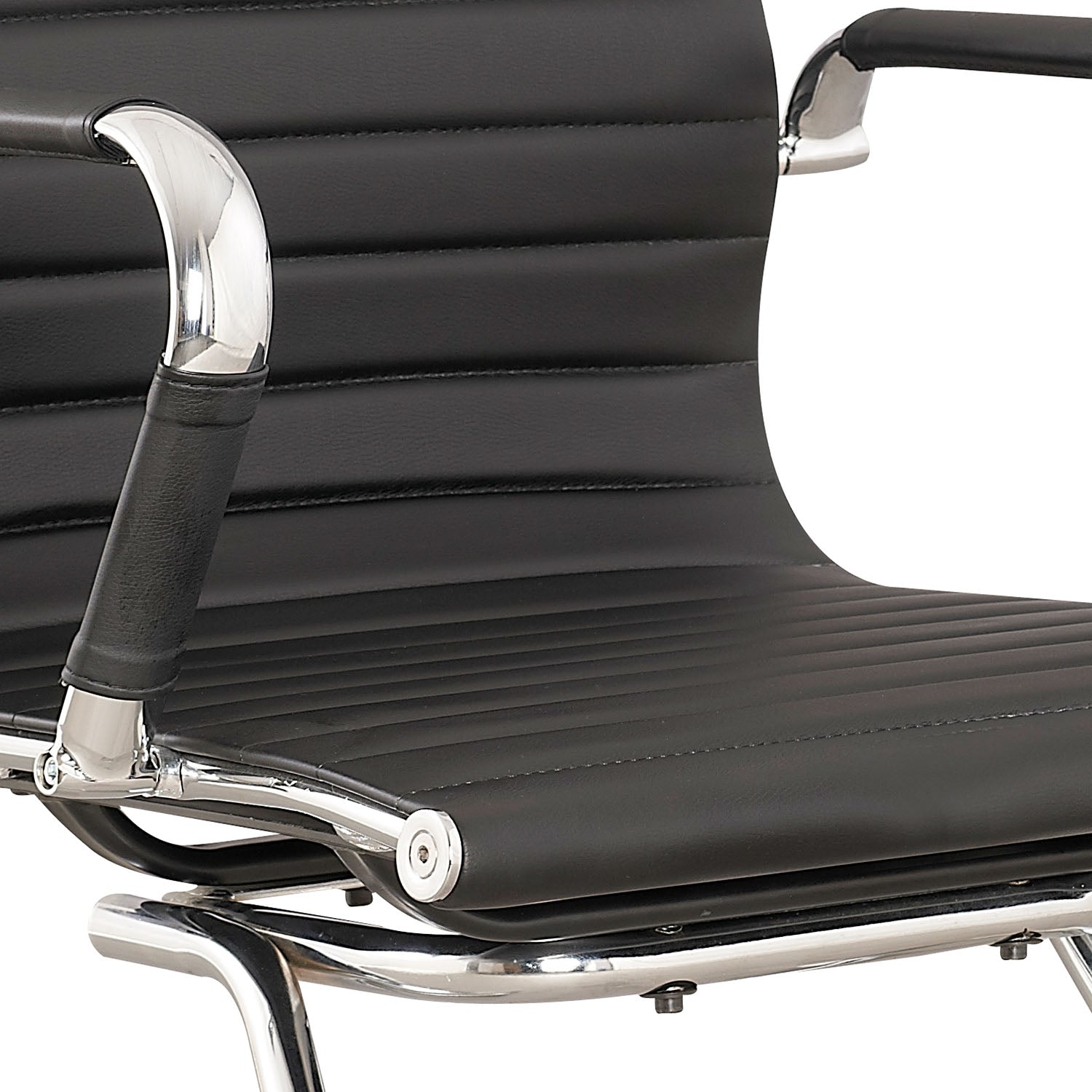 Imperial - poltrona da attesa in pu e metallo