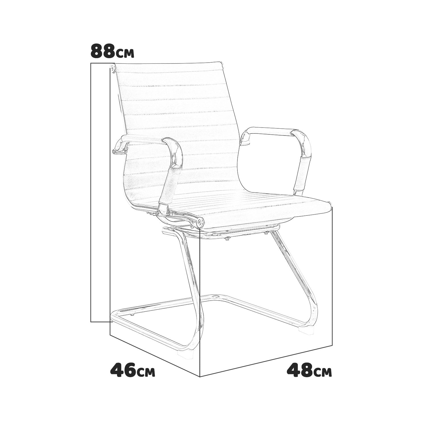 Imperial - poltrona da attesa in pu e metallo