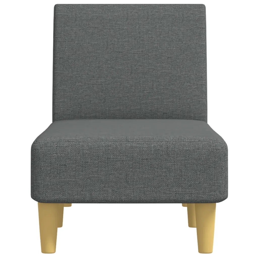 Chaise Longue in Tessuto Grigio Scuro 352799