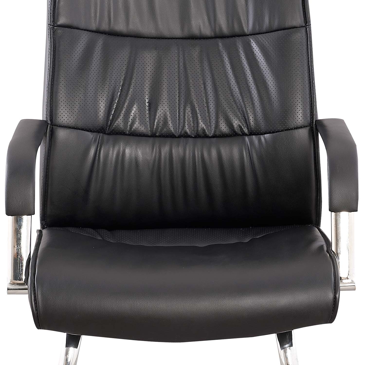 Norwich - poltrona da attesa in pu e metallo cromato