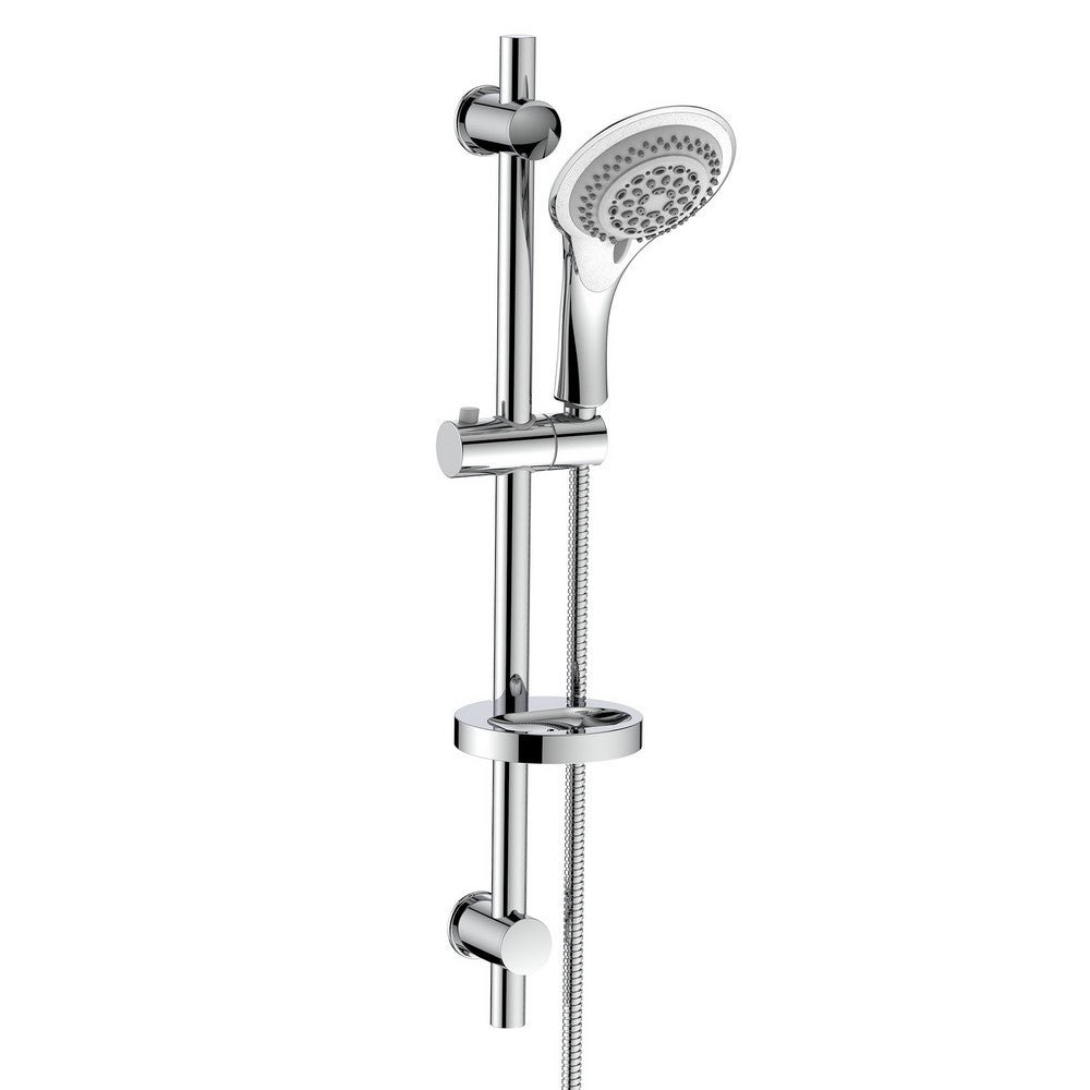 Saliscendi Ginepro cromato con 2 supporti regolabili