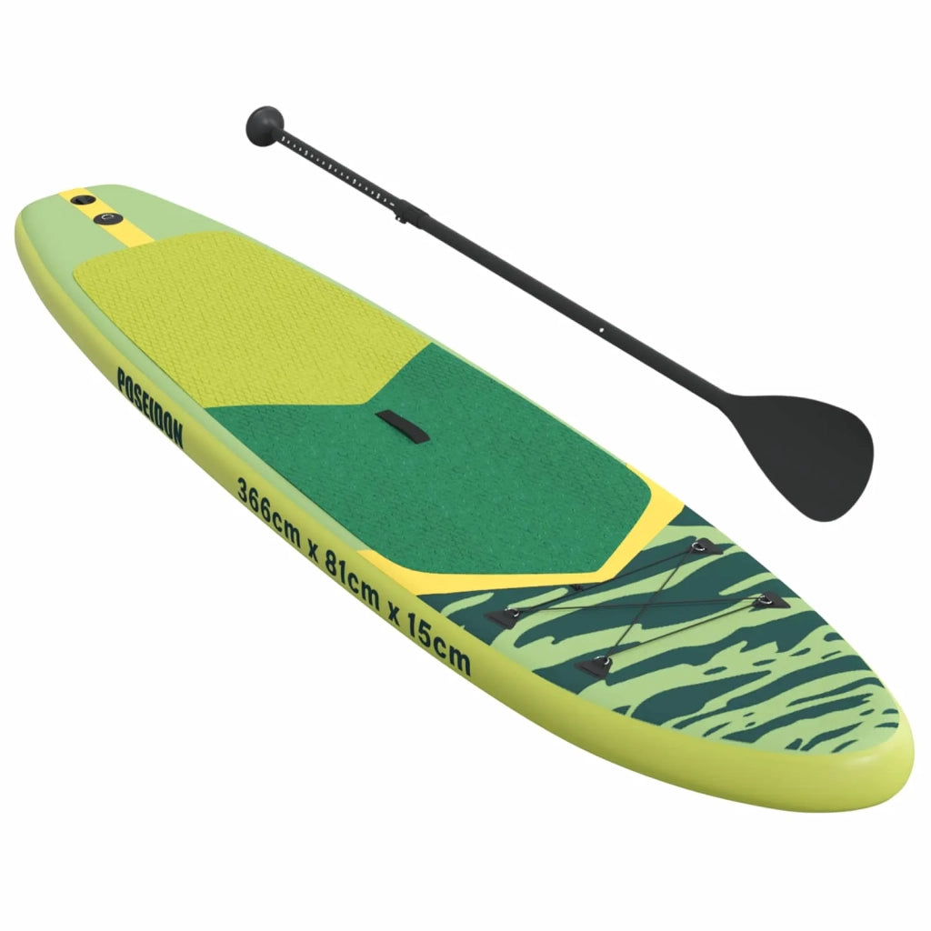 Tavola da Paddle Gonfiabile POSEIDON 366 x 81 x 15 cm Verde per 42039124