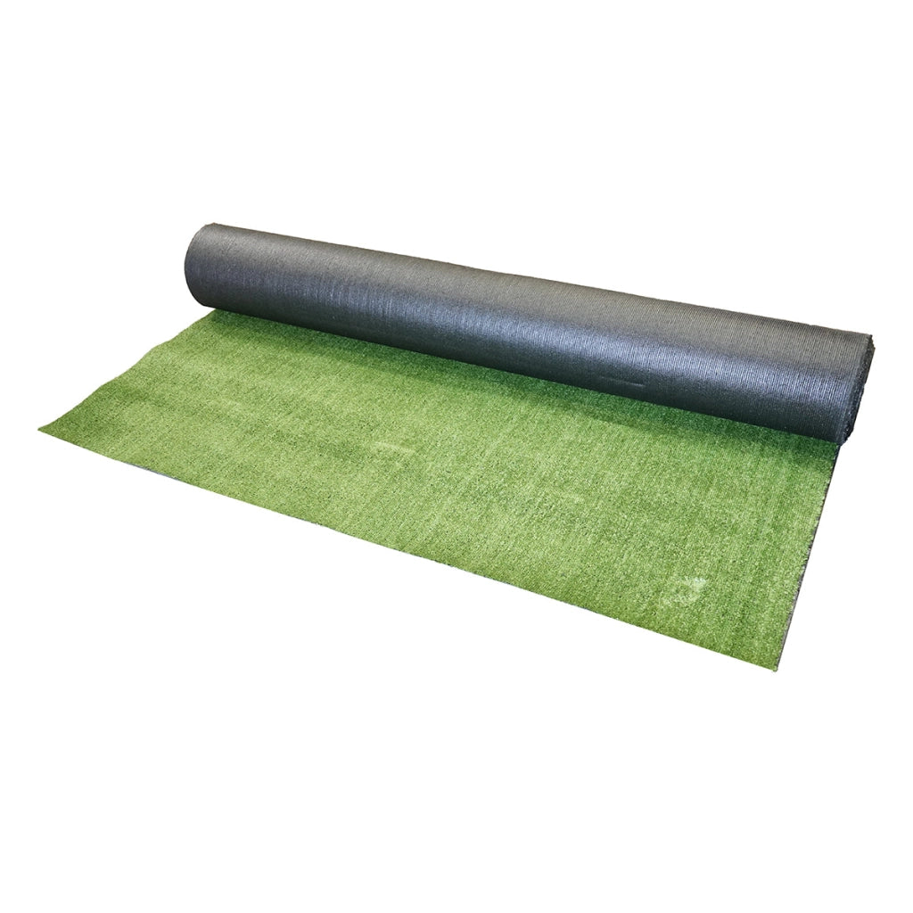 Tappeto di erba artificiale verde 4x30 m, filo 7 mm, 1 strato PP e rete PU