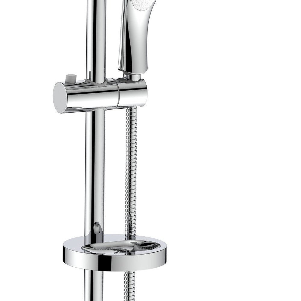 Saliscendi Ginepro cromato con 2 supporti regolabili