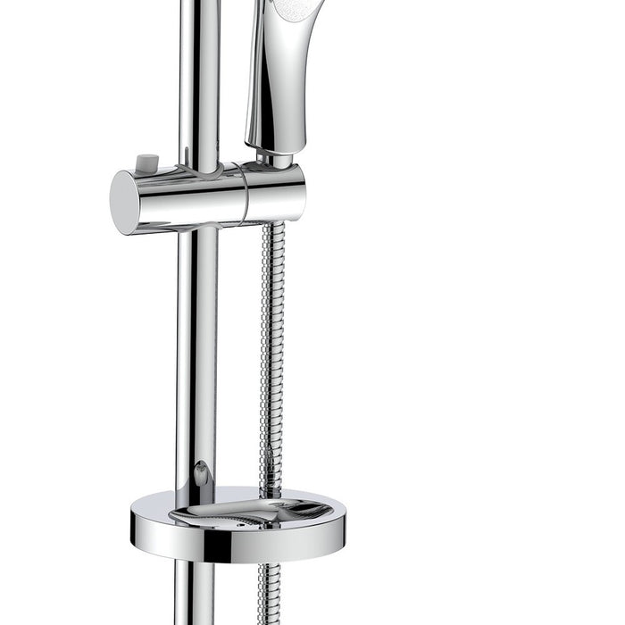 Saliscendi Ginepro cromato con 2 supporti regolabili