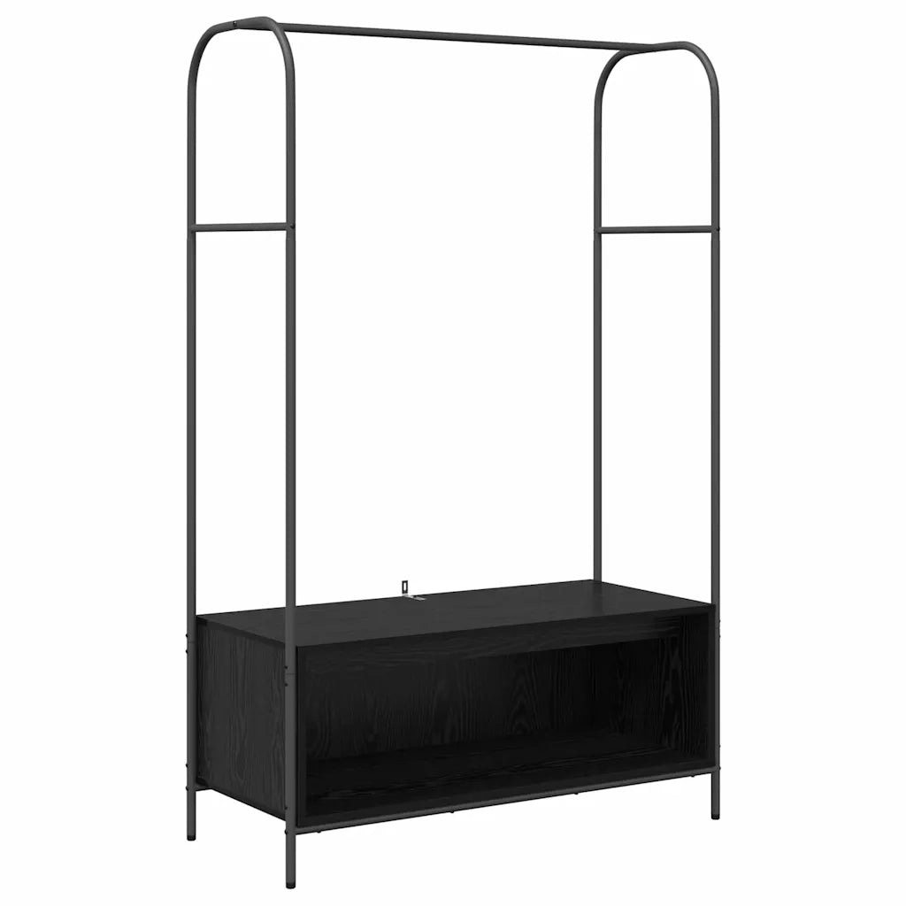Stendibiancheria Nero 100 x 44 x 160 cm Legno multistrato 868451