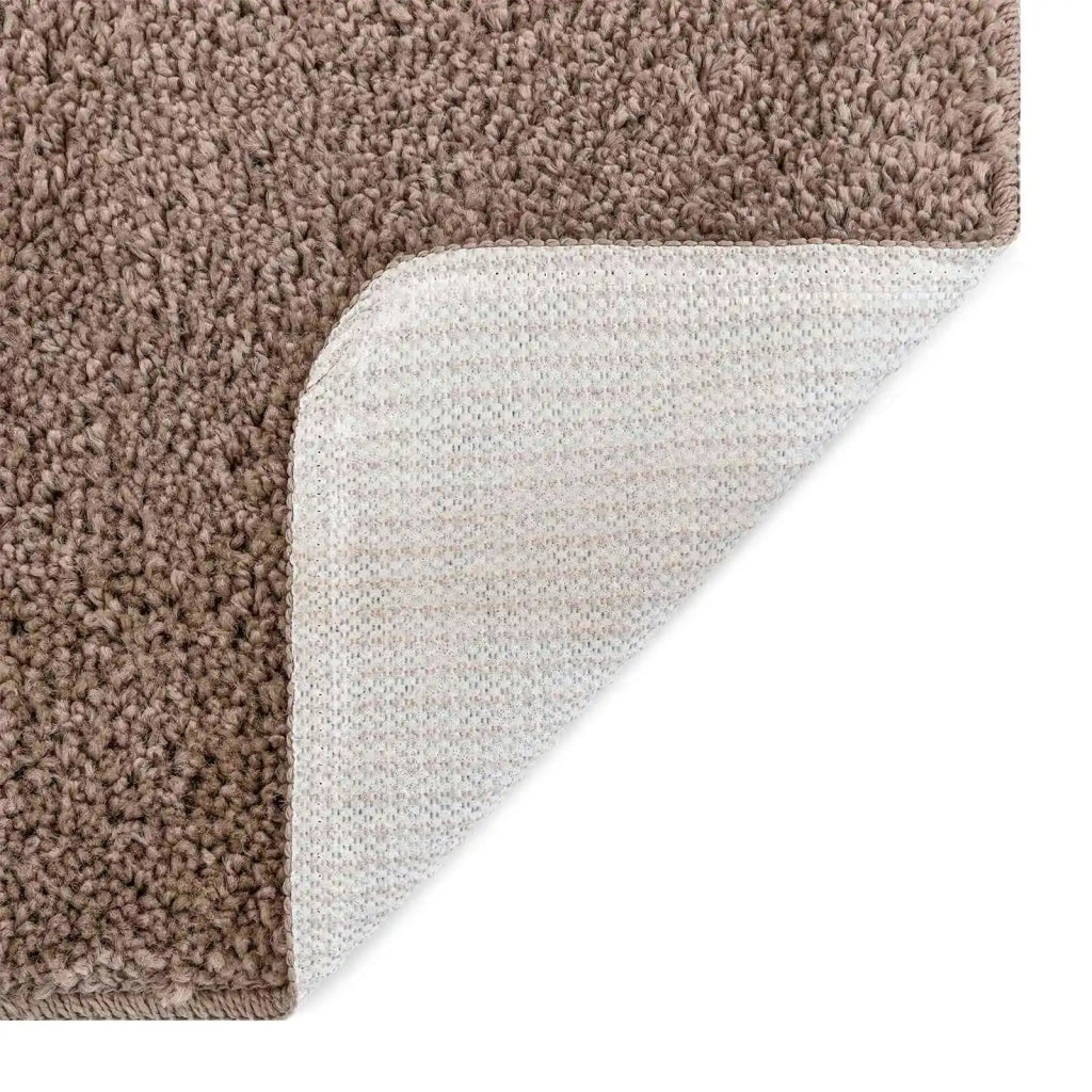 Set di tappetini antiscivolo per il bagno 3 pz Marrone PP CFW2069529