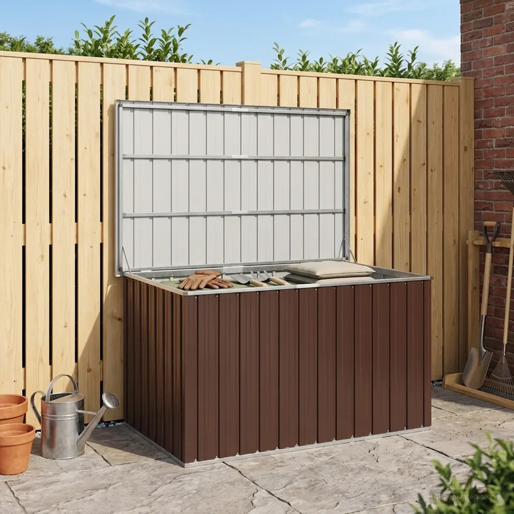 Baule da Giardino Marrone 149x99x93 cm CFW1268202