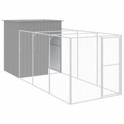 Cuccia per cani con recinto chiaro 165 x 455 x 181 cm grigio 02_0043498