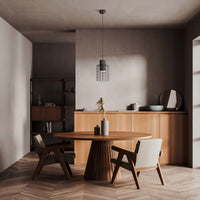 Lampadario Industrial Milligan Piccolo 1 Luce Acciaio Nero E Bianco