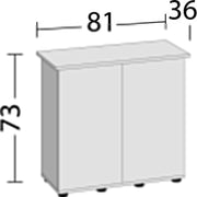 Juwel Rio 125 Supporto 80SBX 81x36x73H Colore: Faggio