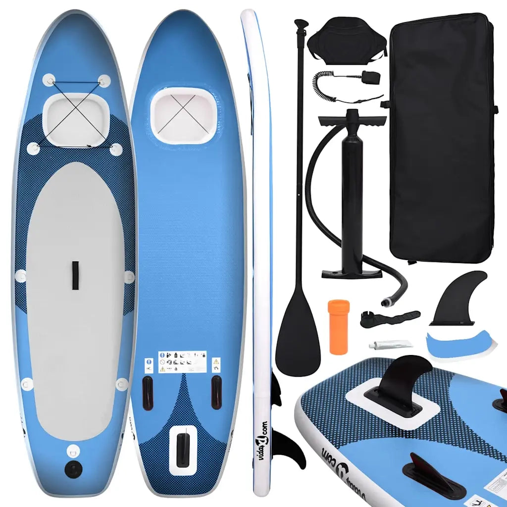 Set Tavola SUP Gonfiabile Blu Mare 330x76x10 cm cod mxl 68766