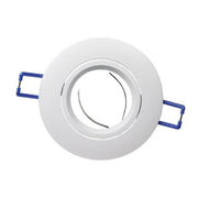 Trade Shop - Porta Faretto Da Incasso Tondo Supporto Faretti Portafaretto Controsoffitto P12 - Bianco