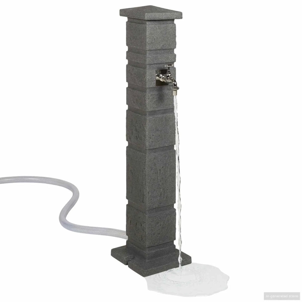 Tanker da giardino Antracite 26 x 26 x 101 cm PE 42033400