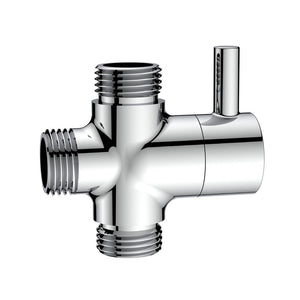 Deviatore con leva in ottone m1/2"-m1/2"-m1/2"